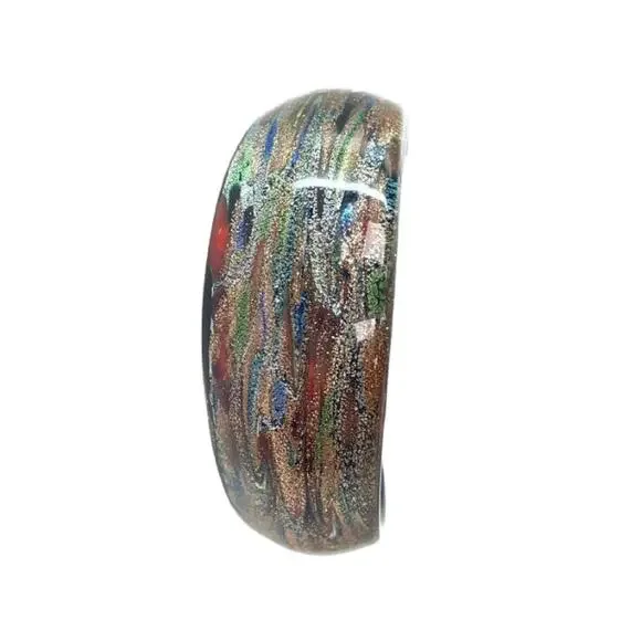 Vintage Venetian Glass Cuff Bracelet By Murano Glass